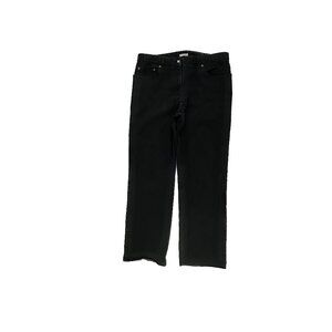 Jones New York Straight Leg Women's size 14 Black Denim Jeans